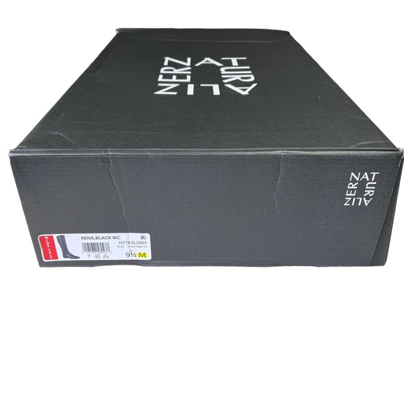 Naturalizer Boot Rena Tall Riding Buckle Black Leather Wide Calf Womens Size 9.5 - Picture 9 of 14